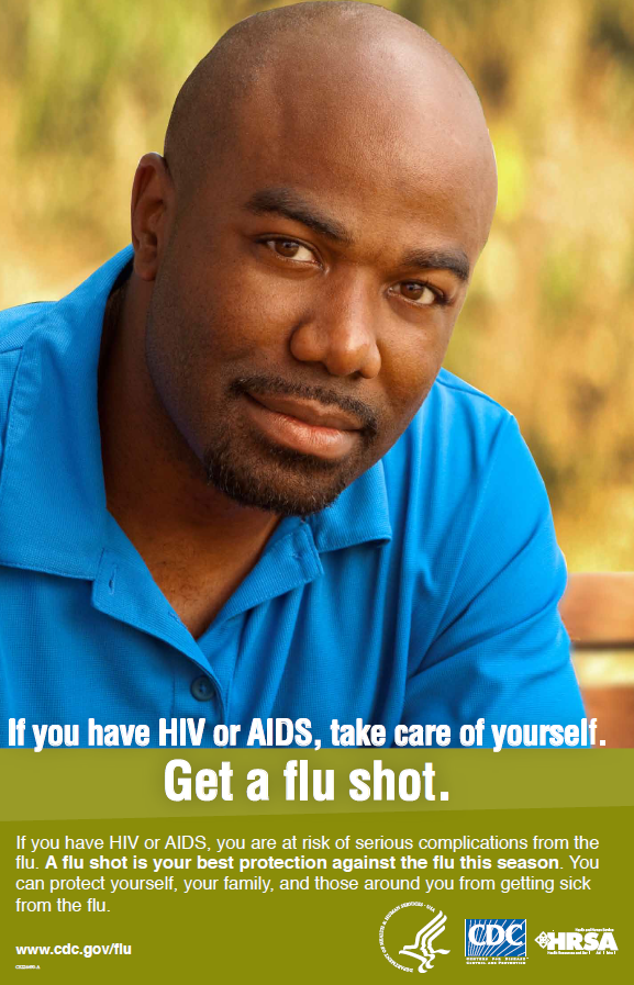HIV/AIDS: If You Have HIV or AIDS, Take Care of Yourself. Get a Flu Shot. (English only)